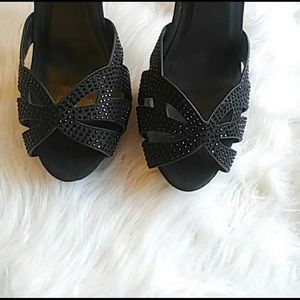 Sparkly black torrid heels